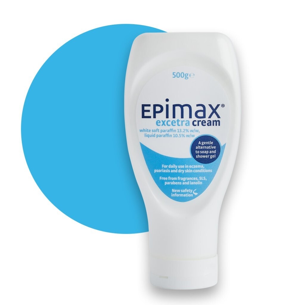 Epimax Excetra Emollient Cream - Moisturizer for Dry & Sensitive Skin - 500g