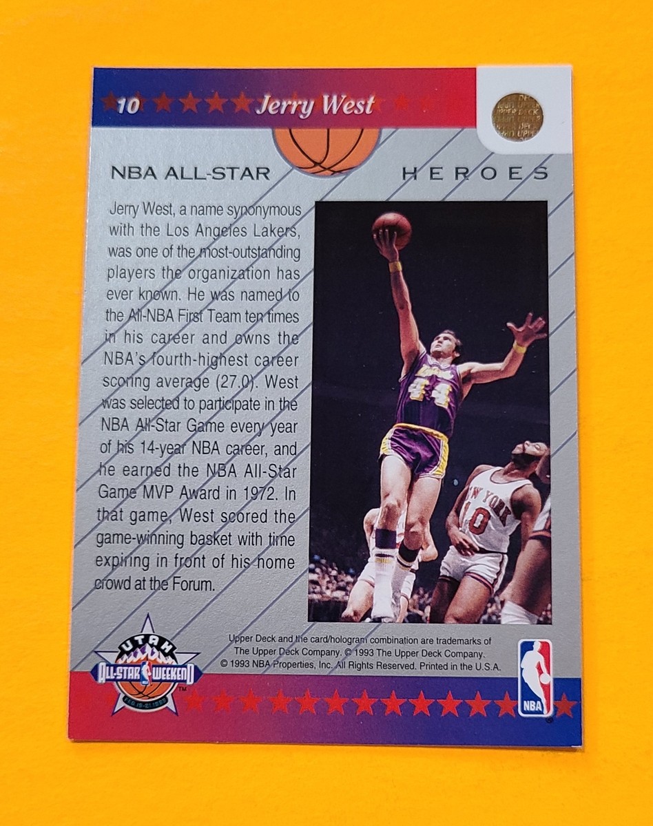 1992-93 Upper Deck NBA All-Stars #10 Jerry West Gold Foil | eBay