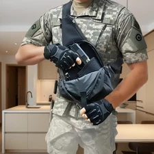  Tactical Bag Shoulder Chest Pack with Sling Concealed Carry Handgun Gun Holster