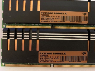 PATRIOT VIPER 8GB (2X4GB) DDR3-1866MHz PC3-14900 PXD38G1866ELK