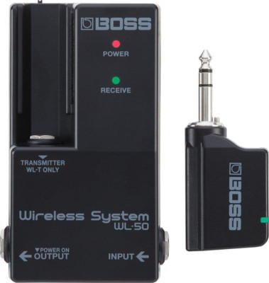Boss WL50 Guitar Wireless System for Guitar Bass Includes Docking Port DC Output