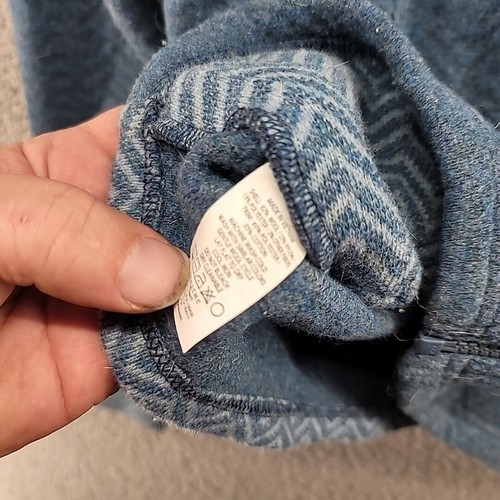 PrAna blau Wollmischung Chevron Patch Reißverschluss Pullover Jacke, X Small - Bild 7 von 8