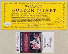 Mel Stuart Signed Autographed Willy Wonka Golden Ticket JSA Cert Director