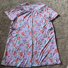 Anthony Richards Dress 3XL Floral Housecoat Pockets Polyester