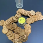 1956 D BU Lincoln Cent Roll 50 Coins