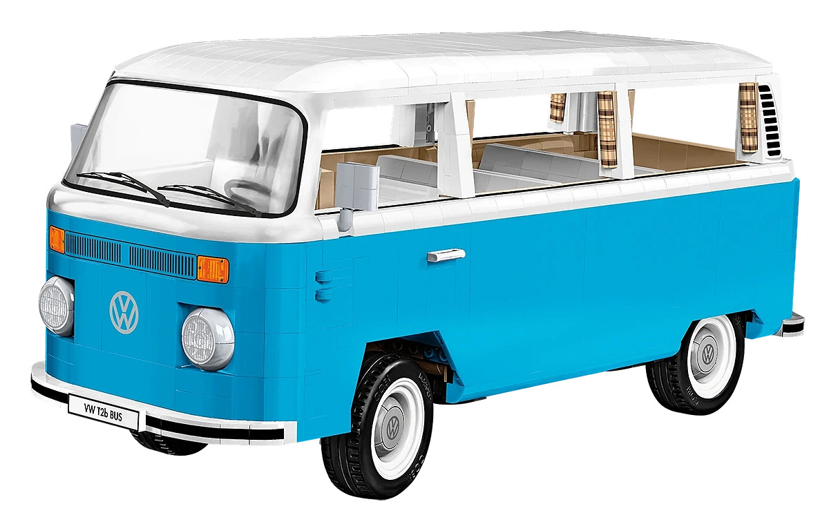 COBI-24362 Volkswagen T2b Camper Van Camping Wagen Building Brick Model 2366pcs - Image 5