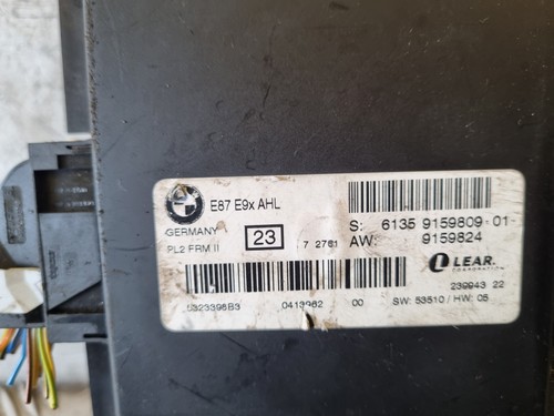 2007 BMW E87 1 SERIES FOOTWELL LIGHT CONTROL MODULE 9159809 - Picture 2 of 5