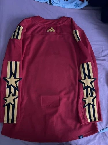 Adidas x drew house 2024 NHL All Star Game Jersey Red Size 42 NWT (IX5441) - Picture 4 of 4