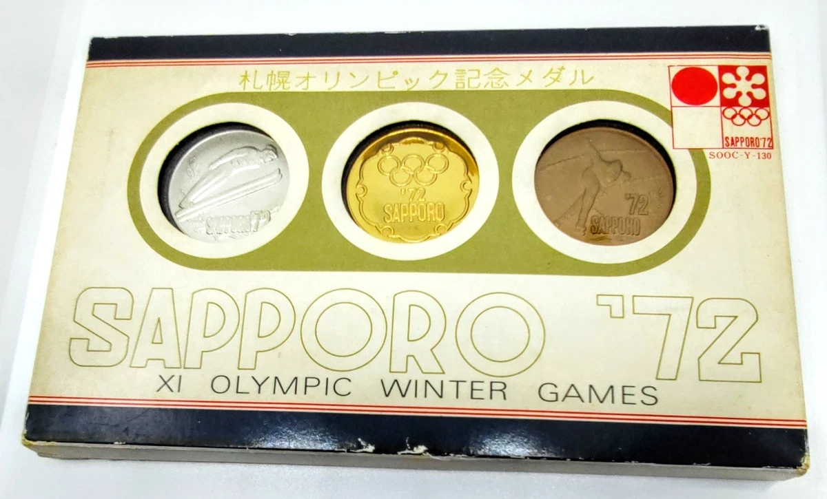 Gold Olympics Fan Apparel and Souvenirs Sapporo 1972 Event for