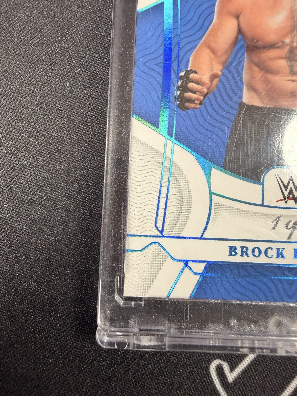 2022 Panini Chronicles WWE National Treasures Brock Lesnar #449 Platinum 1/1 view 7