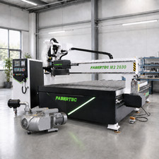 Used FABERTEC M2 2030 ATC CNC Centre Router Machine & 11 kw Vacuum 15000 + VAT
