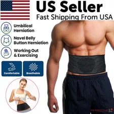 Umbilical Hernia Belt for Men and Women Abdominal Support Binder with Compress