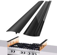 FLSEPAMB Silicone Stove Gap Covers, 2 Pack Heat Resistant Oven Gap Filler Seals