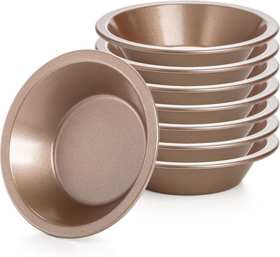Suwimut 8 Pack Mini Pie Pan Set 5 Inch Non-Stick Individual Dish Pie Plate Ca...