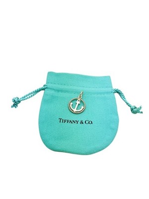 Tiffany & Co. Sterling Silver Round Twisted Anchor Ship Pendant - Pouch