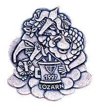 Anstecker Loz&auml;rn 1997 Plakette Gewerbetreibende Luzern Vintage Sammler #30861
