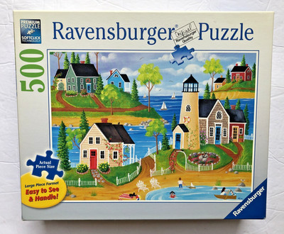 SUMMER BY THE SEA 500 piece jigsaw puzzle RAVENSBURGER 2013 LARGE PIECES