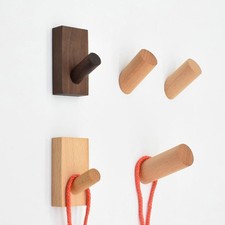 Nordic Furniture Hook Creative Wood Wall Hanger Docoration Beech Clothes Hat Key