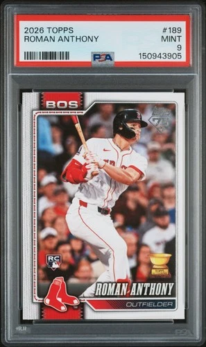 2026 Topps #189 Roman Anthony PSA 9 | POP 4 | NONE HIGHER | Best In The World