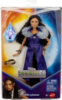 Mattel Disney Zombies 4: Dawn of the Vampires Willa Lykensen Modepuppe - Neu
