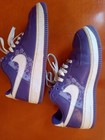 Women's Nike Air Force-1, Varsity Purple & White, w/Floral, Size 10, #315115-513 — photo 8