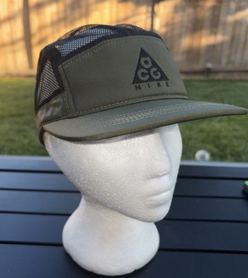 Nike ACG AW84 5 Panel Running Adjustable Hat Mesh Cap Green CU6522-325