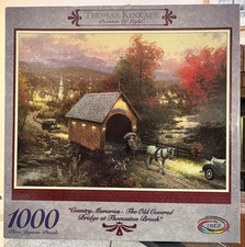 Ceaco jigsaw puzzle, The Old Covered Bridge at Thomaston Brook, 1000 pcs 3310-7