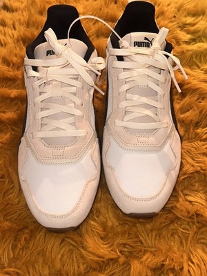 PUMA Softride Mens Sneakers Size 13 black ivory suede  . Summer colors   