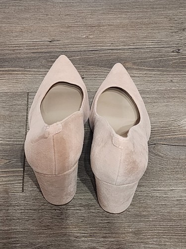 Marc Fisher Wildleder Abilene Pumps Größe 7 in Rose Rosa spitz zulaufend Blockabsatz - Bild 7 von 8