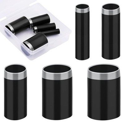 5 Sizes Round Hole Punch, Hollow Punch Cutter Tool Set with 5 pcs, Black 