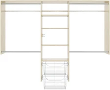 Easy Track PH68 96"W Entryway Convertible Walk-In Closet - Honey Blonde
