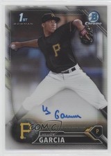 2016 Bowman Chrome Prospects Refractor 198/499 Yeudy Garcia #BCAP-YG Auto xr1