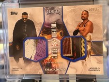 2025 Topps Exalted WWE Montez Ford & Angelo Dawkins Tag Team Relics /25 Blue SSP