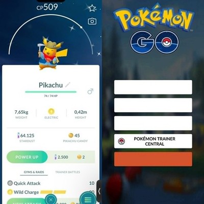 Pokémon PTC Go | Shiny Pikachu Excavator   Mini or Trade