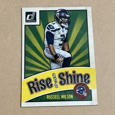 2020 Donruss Rise And Shine Russell Wilson Card Magnet Seattle Seahawks