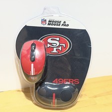NFL Wireless Mouse and Mouse Pad, San Francisco 49ERS