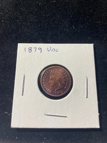 1879 indian head penny UNC / please read