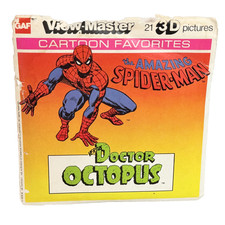 GAF View-Master Amazing Spider-Man Dr Octopus Cartoon Favorites Packet 3D 1979