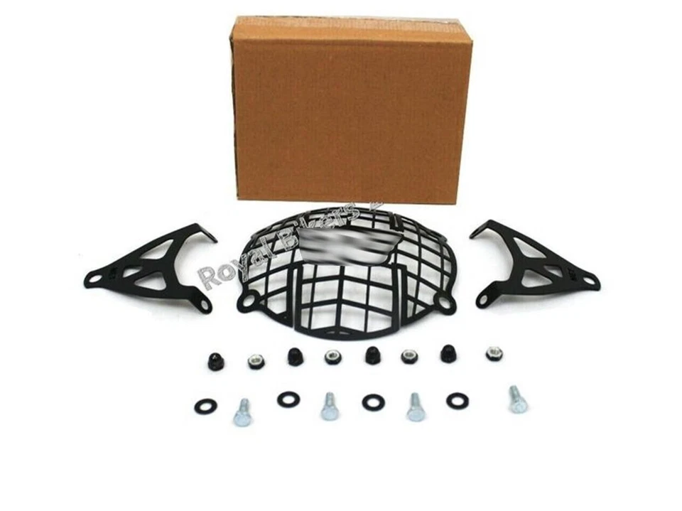 Fit For Royal Enfield Meteor 350cc - "Net Design Black Headlight Grill Set" - Изображение 4 из 4