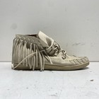Zodiac Vera Beige Suede Fringe Moccasin High Top Booties Women's Size 8 — photo 3