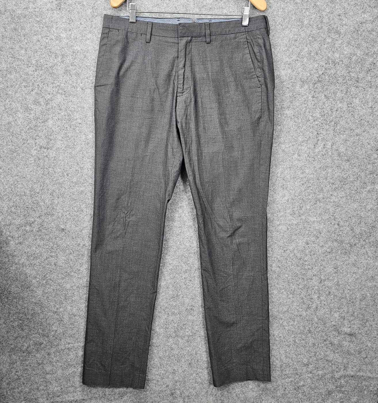 Bonobos Dress Pants Mens Charcoal Gray Tailored Wedding Preppy Academia 36 x31