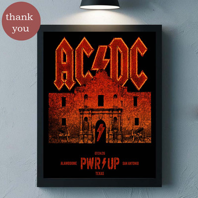 ACDC San Antonio Texas At Alamodome On July 24 2026 Poster
