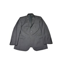 Jos A Bank Traveler Chelsea Blazer Mens 46R Wool Gray Charcoal