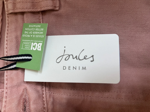 JOULES Etta Cropped Jeans Size: 20 Brand New with Tags - Pink - Picture 7 of 7