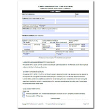 Pennsylvania Lease Agreement - Rental Form for Landlords | PDF or US Mail