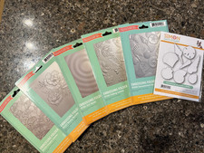 5 Simon Says Stamp Embossing Folders. Most Are Unused. One Comes With Dies.
