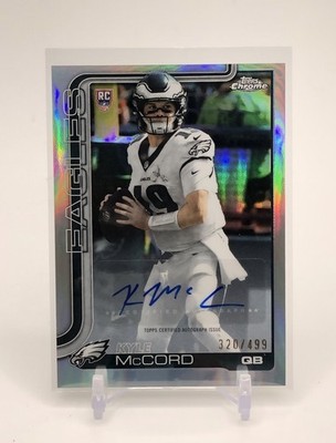 Kyle McCord 2025 Topps Chrome NFL #RRA-KMCC Rookie Autograph Refractor /499 RC