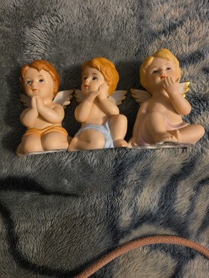 Homco Vintage Praying Angels Cherubs Pair #1430