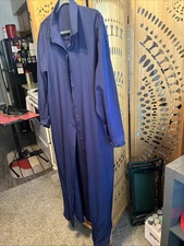 Universal Thread Dress Womens 2XL Navy Maxi Button Front Long Sleeve Pockets