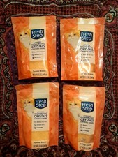 Fresh Step Litter Box Deodorizing Crystals Summer Breeze 4 Bag LOT 15 Per/60 oz